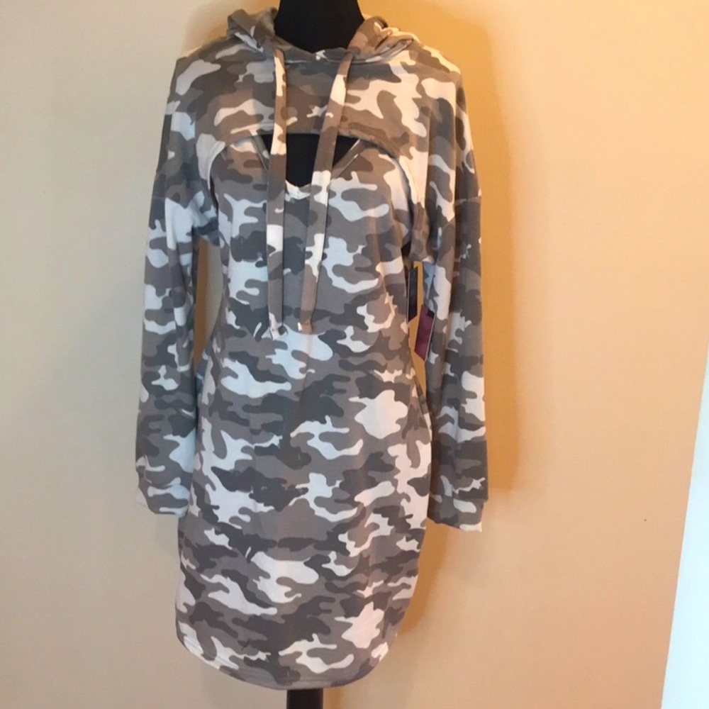 Plus Camo Two piece Dress Set